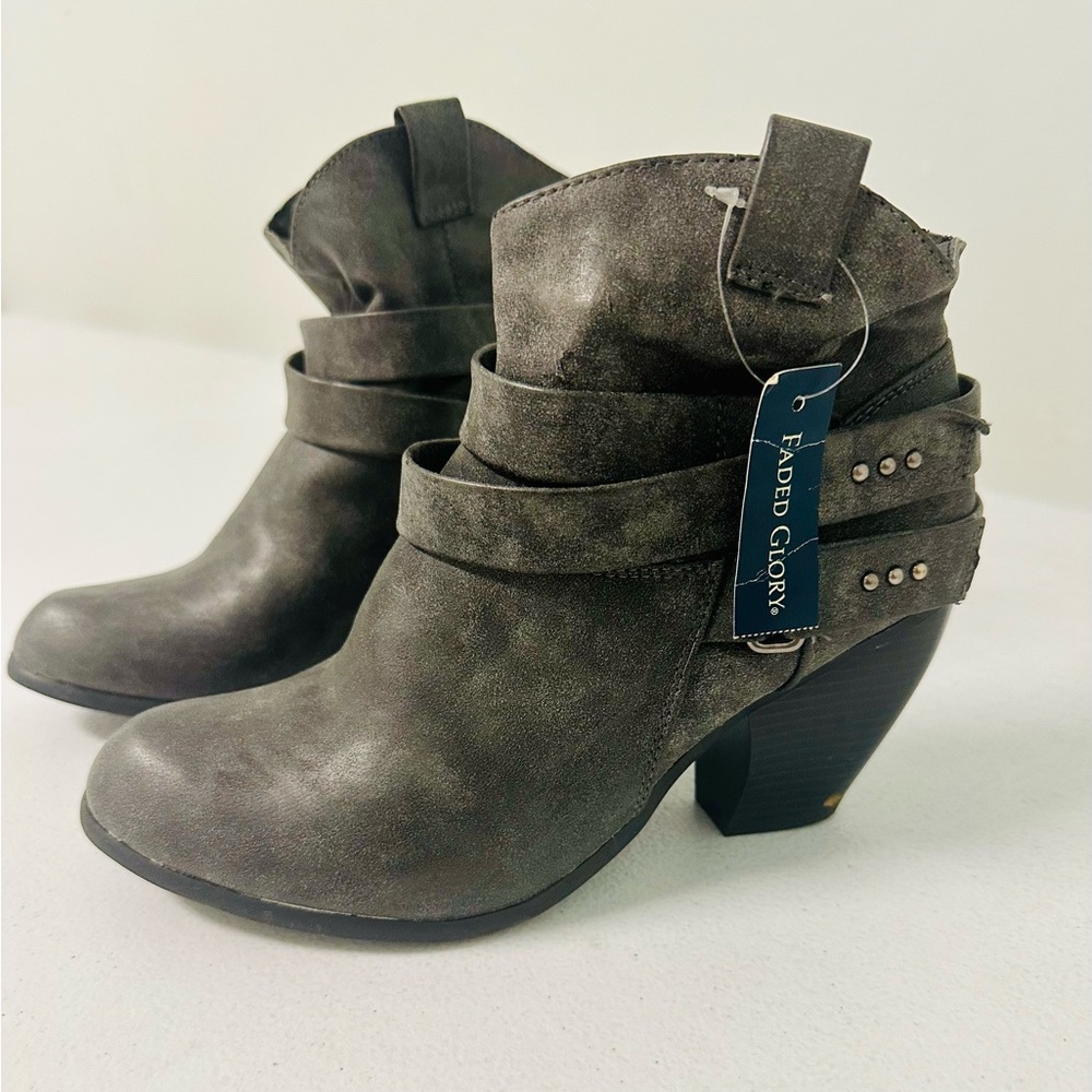 Faded Glory Women's Grey Ankle Boots